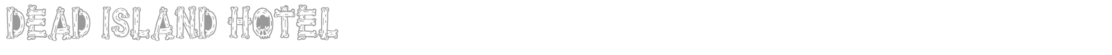 Dead Island Hotel font preview
